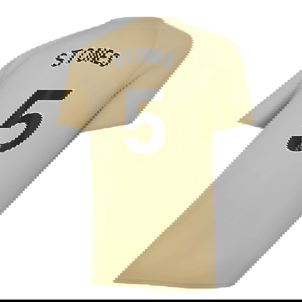 2023-2024 Man City Prematch SS Jersey (Granola) (STONES 5)