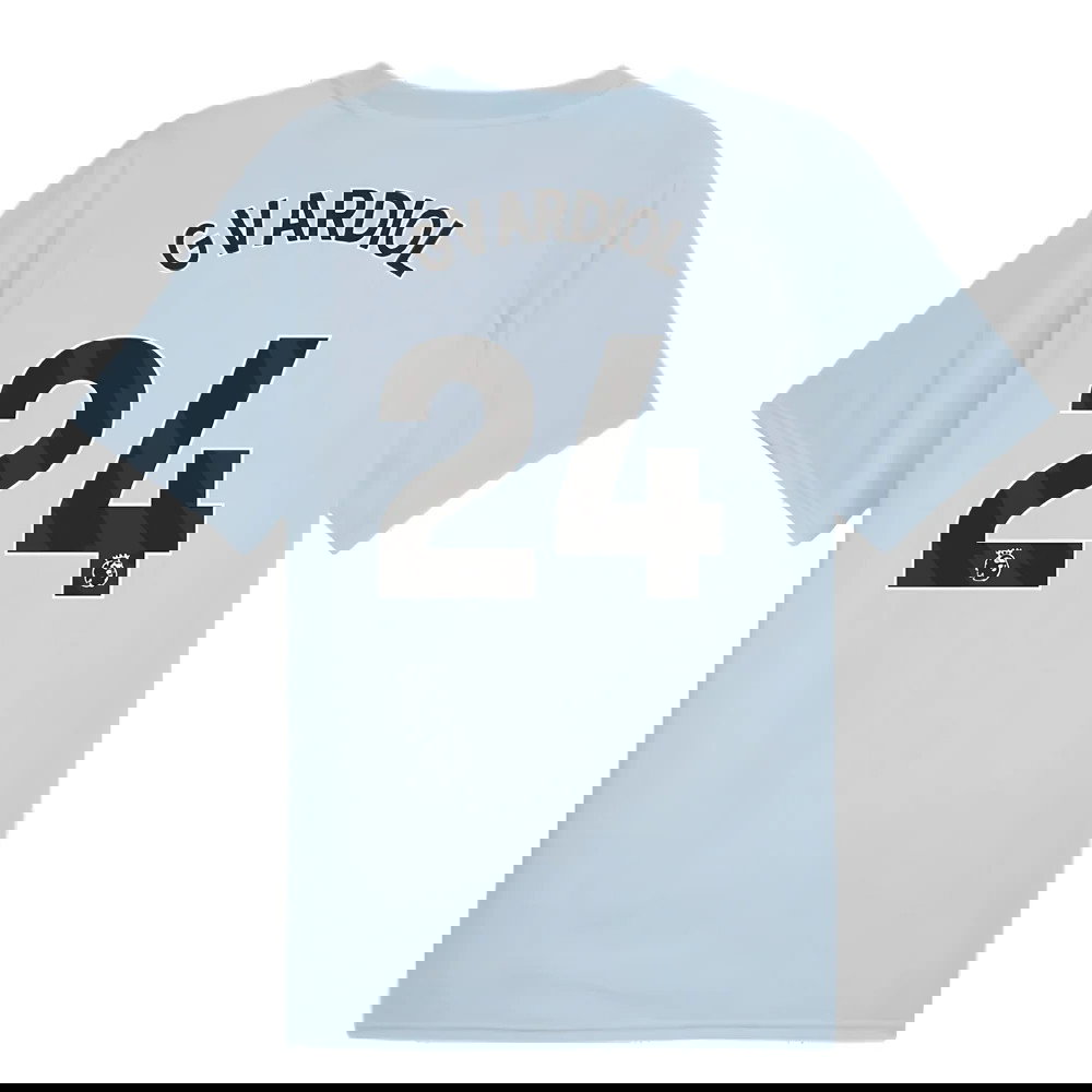 2023-2024 Man City Prematch SS Jersey (Silver Sky) (Gvardiol 24)