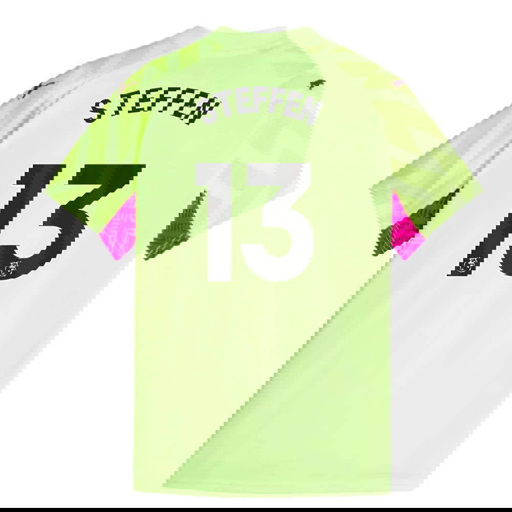 2023-2024 Man City SS Goalkeeper Shirt (Yellow) (Steffen 13)