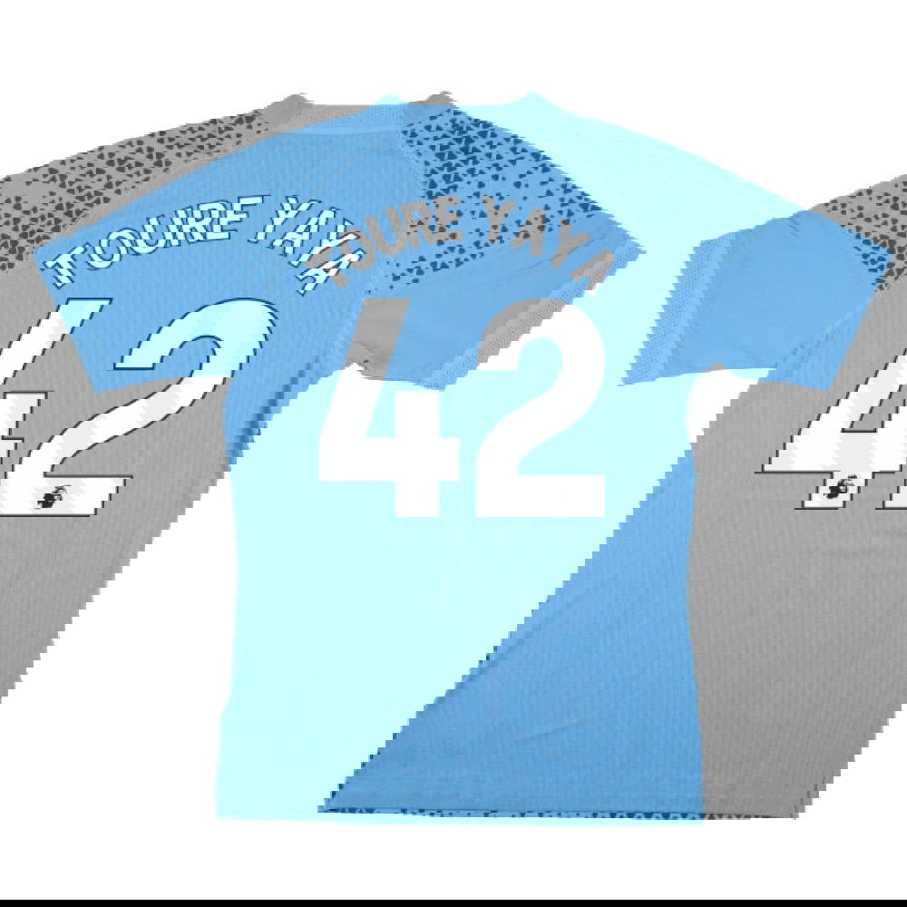 2023-2024 Man City Training Jersey Pro (Light Blue) (TOURE YAYA 42)