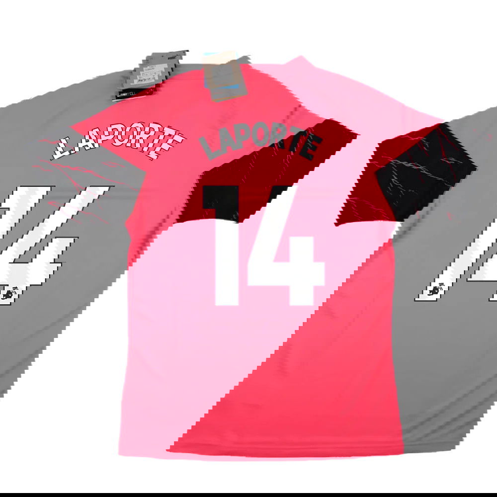 2023-2024 Man City Training Jersey (Sunset Glow) (LAPORTE 14)