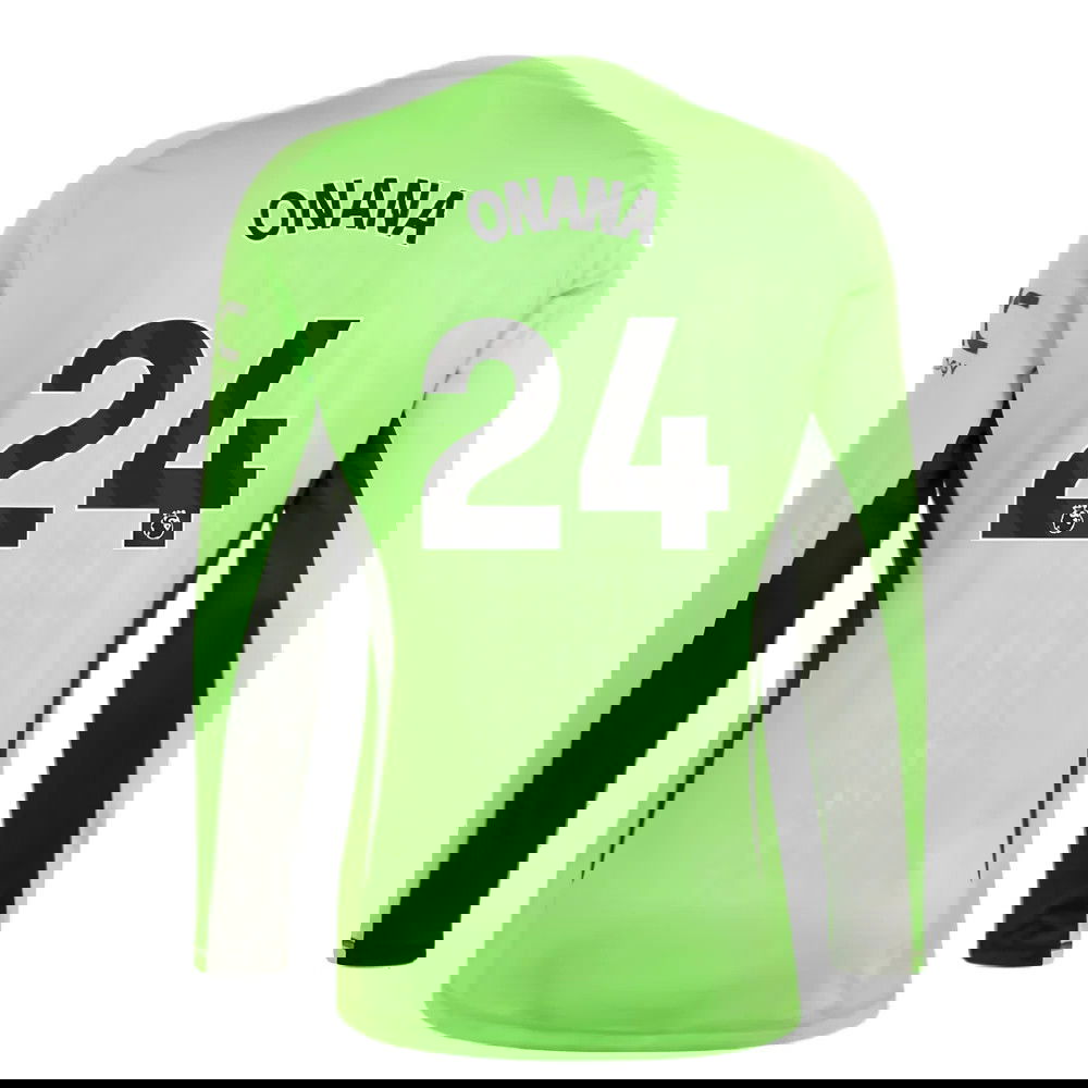 2023-2024 Man Utd Home Goalkeeper Shirt (Solar Green) (Onana 24)