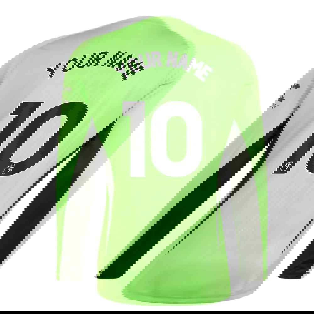 2023-2024 Man Utd Home Goalkeeper Shirt (Solar Green) (Your Name)