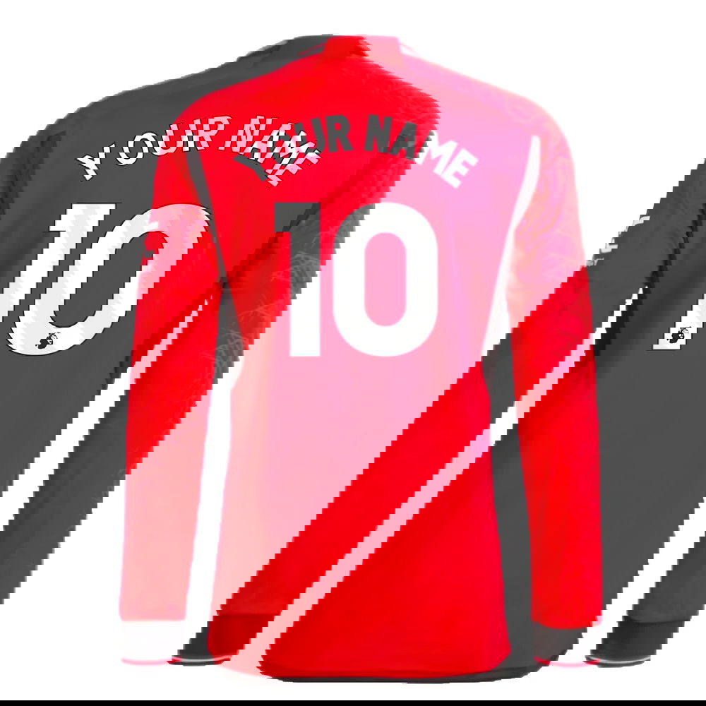 2023-2024 Man Utd Long Sleeve Home Shirt (Your Name)