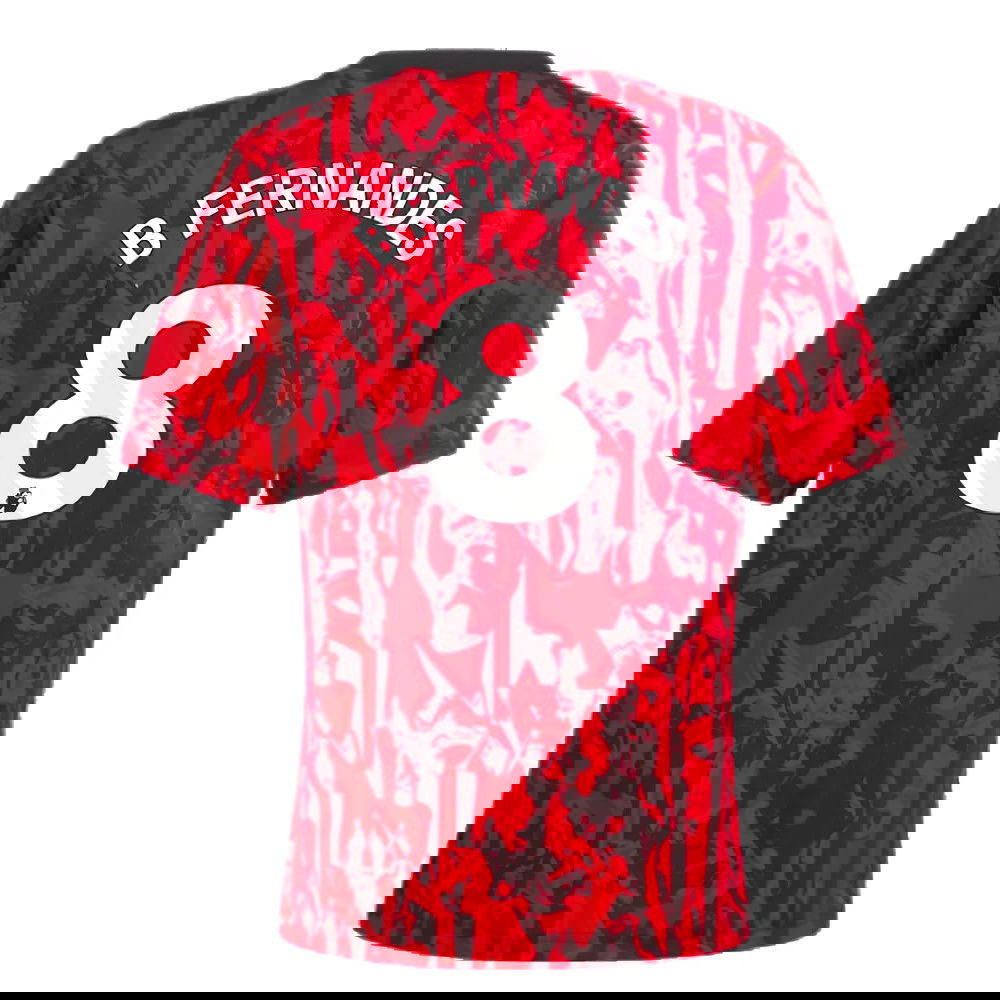 2023-2024 Man Utd Pre-Match Shirt (Red) - Kids (B Fernandes 8)