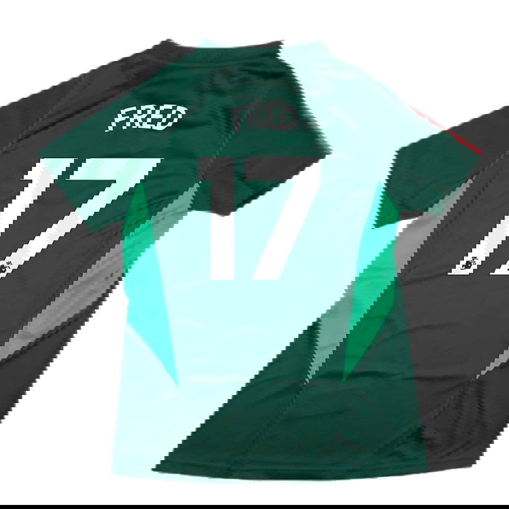 2023-2024 Man Utd Training Shirt (Green) - Ladies (Fred 17)