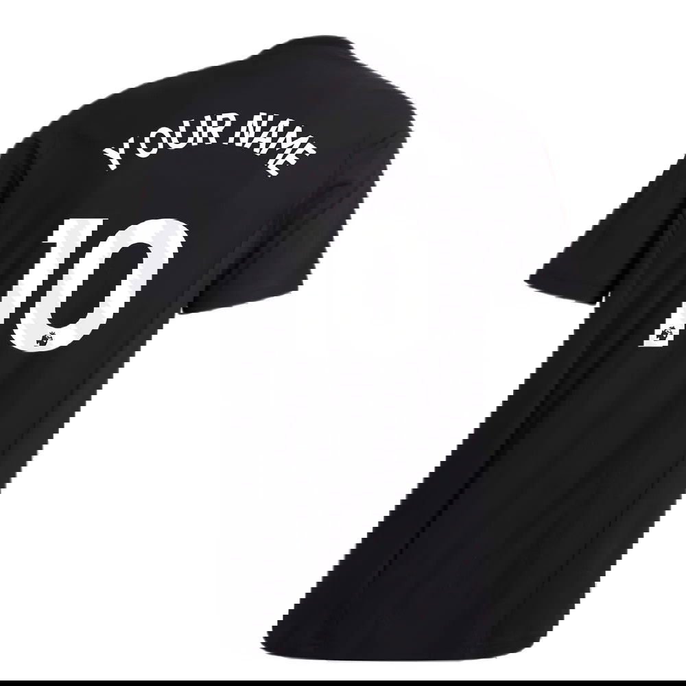 2023-2024 Man Utd Training Tee (Black) (Your Name)