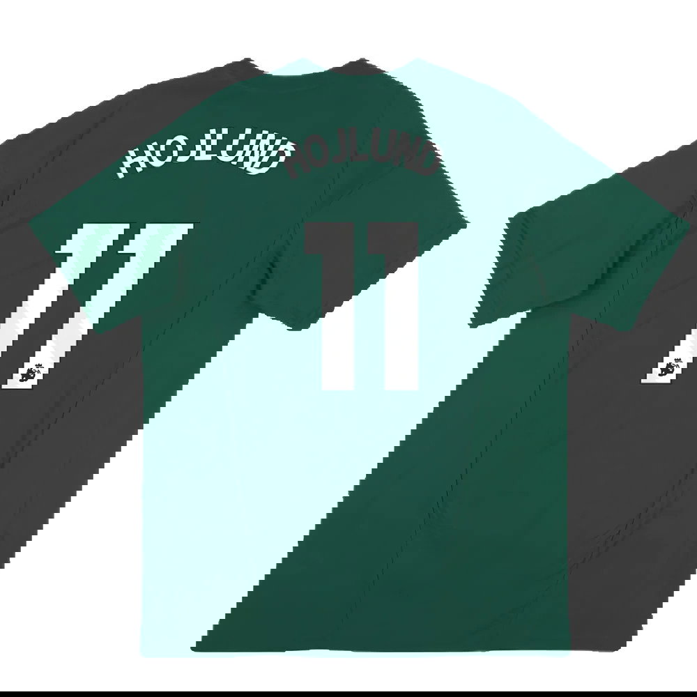 2023-2024 Man Utd Training Tee (Green) (Hojlund 11)