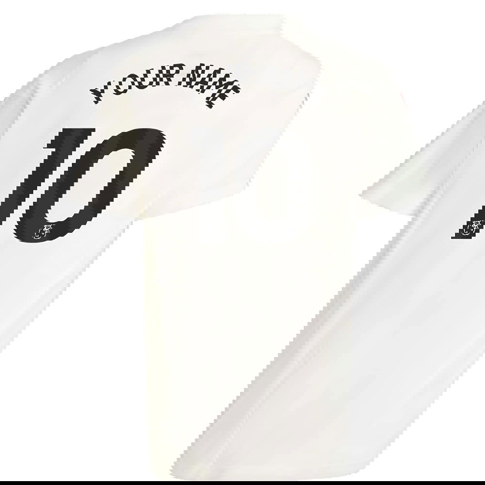 2023-2024 Man Utd Training Tee (White) - Kids (Your Name)
