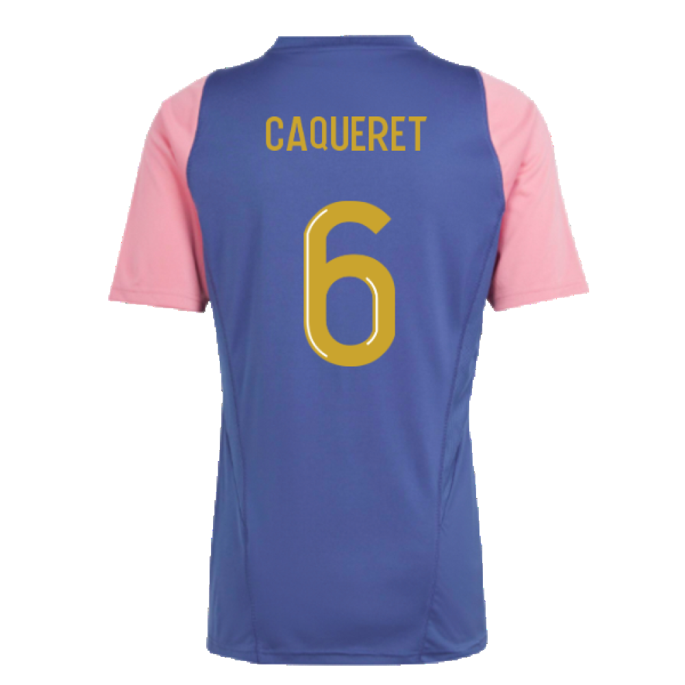 2023-2024 Olympique Lyon Training Jersey (Navy) (Caqueret 6)
