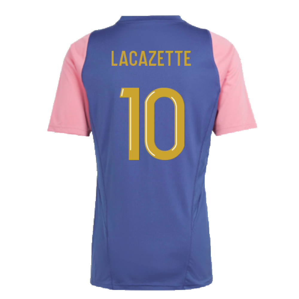 2023-2024 Olympique Lyon Training Jersey (Navy) (Lacazette 10)