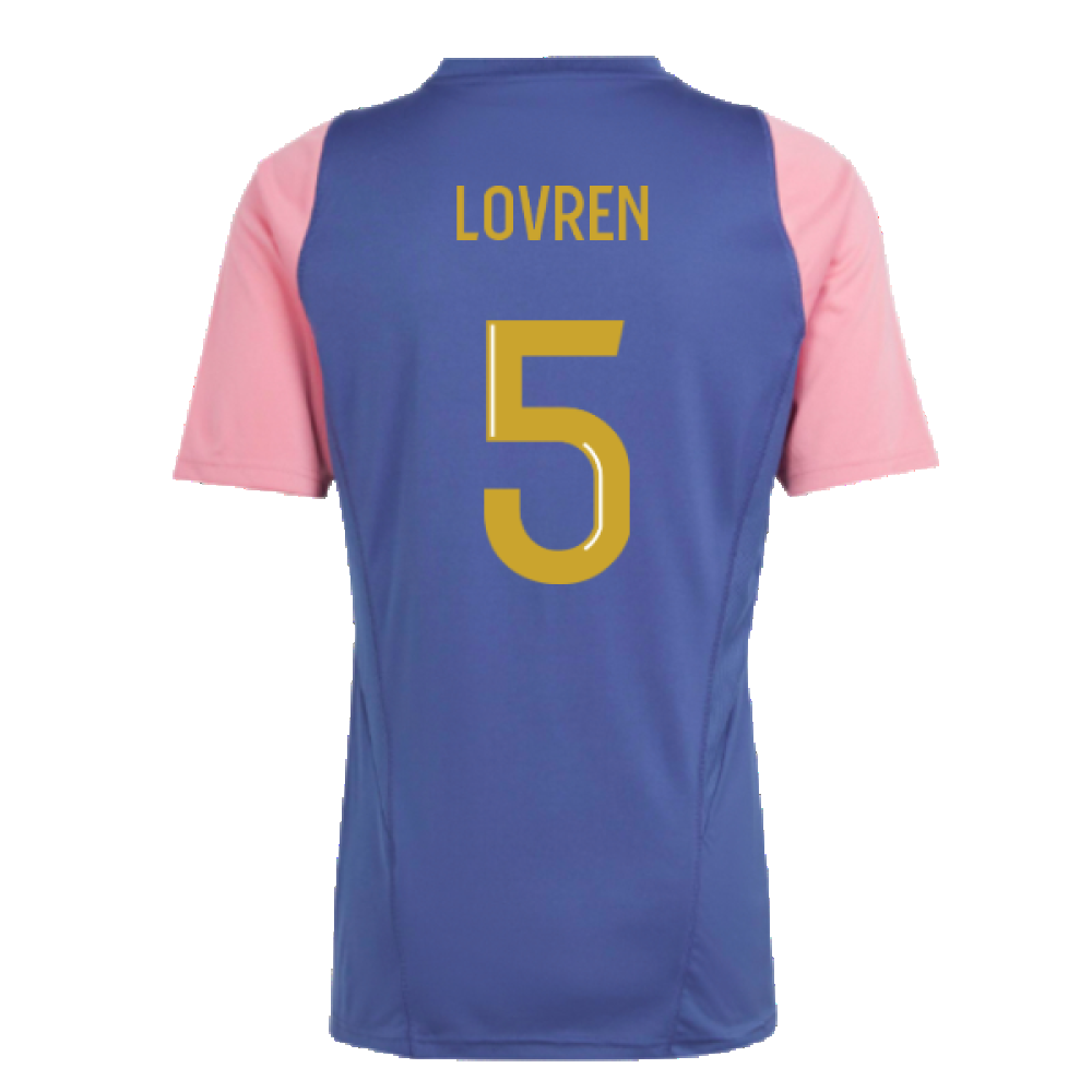 2023-2024 Olympique Lyon Training Jersey (Navy) (Lovren 5)