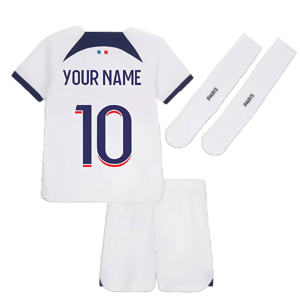 2023-2024 PSG Away Little Boys Mini Kit (Your Name)