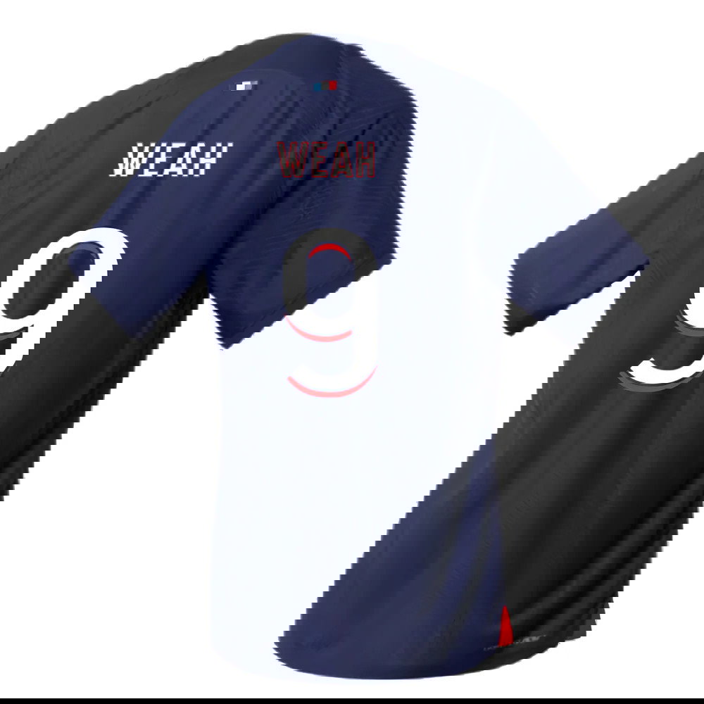 2023-2024 PSG Home Match Authentic Shirt (Weah 9)