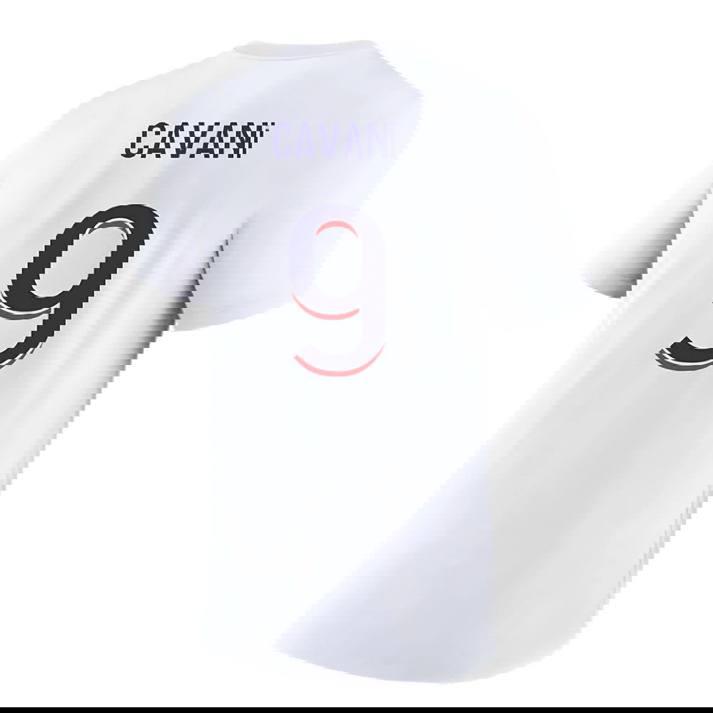 2023-2024 PSG Premium Essentials T-shirt (White) (Cavani 9)