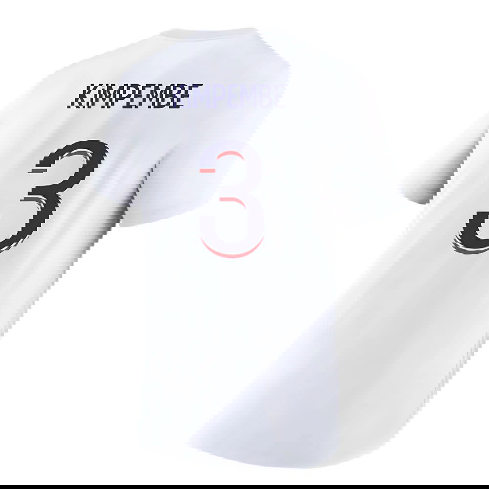 2023-2024 PSG Premium Essentials T-shirt (White) (Kimpembe 3)