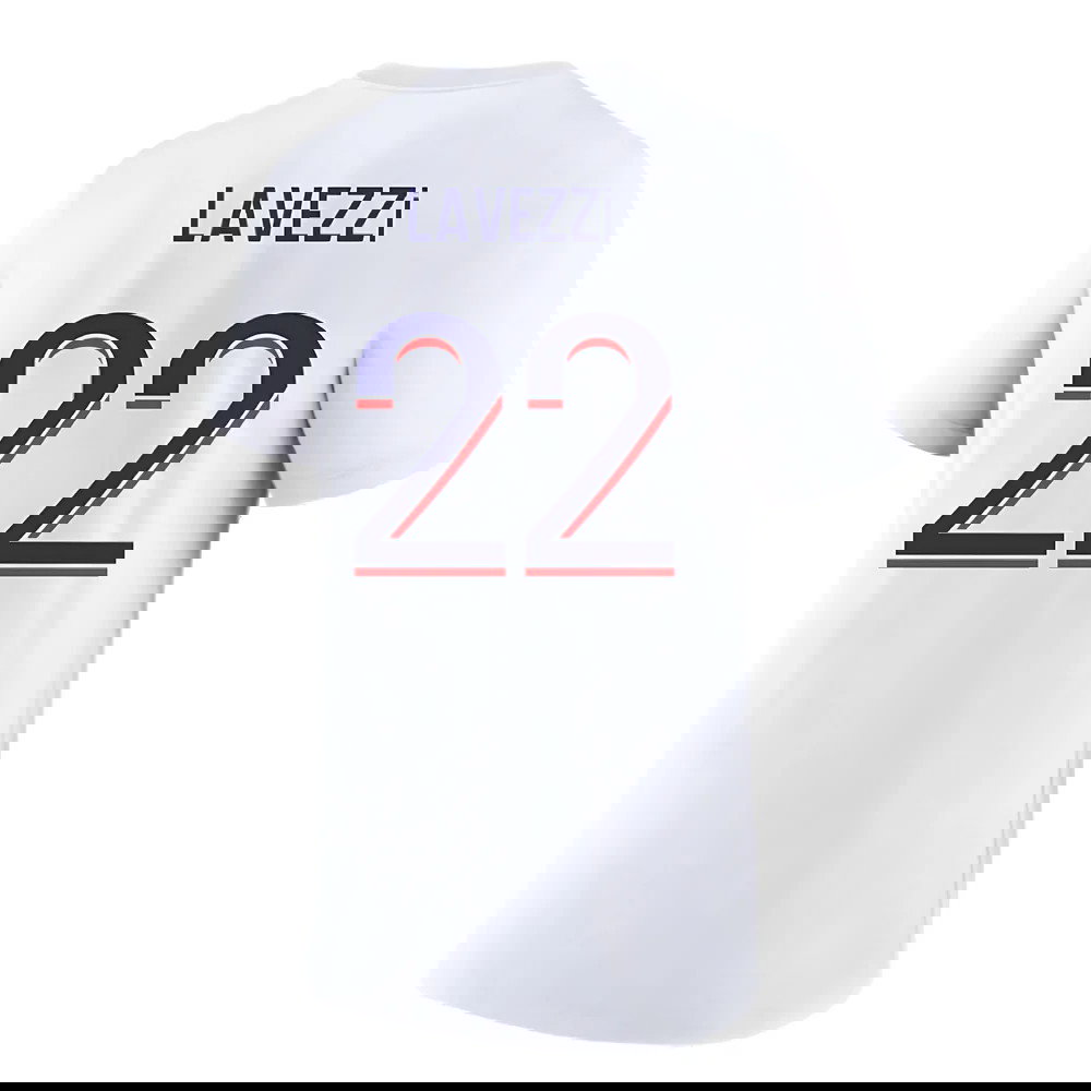 2023-2024 PSG Premium Essentials T-shirt (White) (Lavezzi 22)