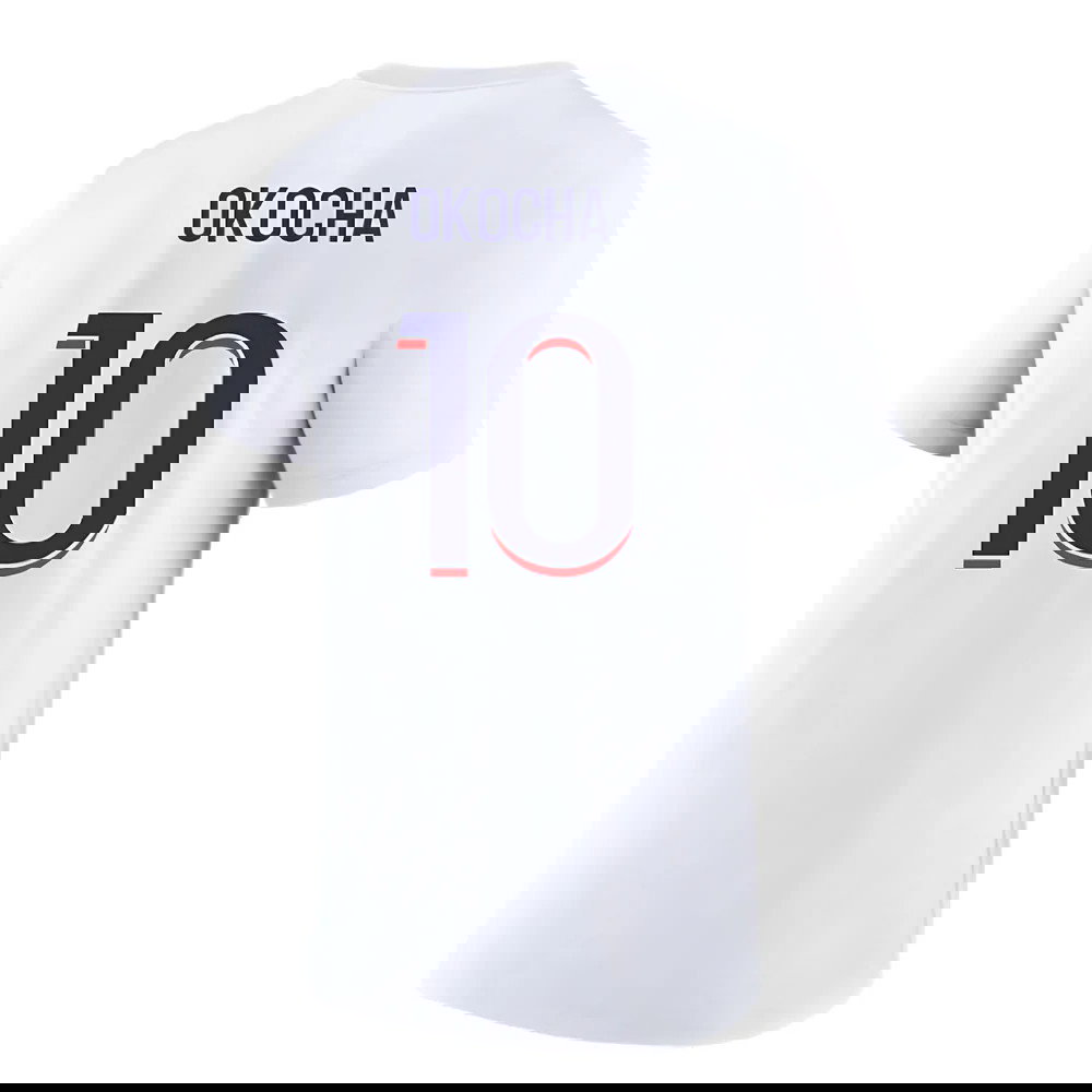 2023-2024 PSG Premium Essentials T-shirt (White) (Okocha 10)