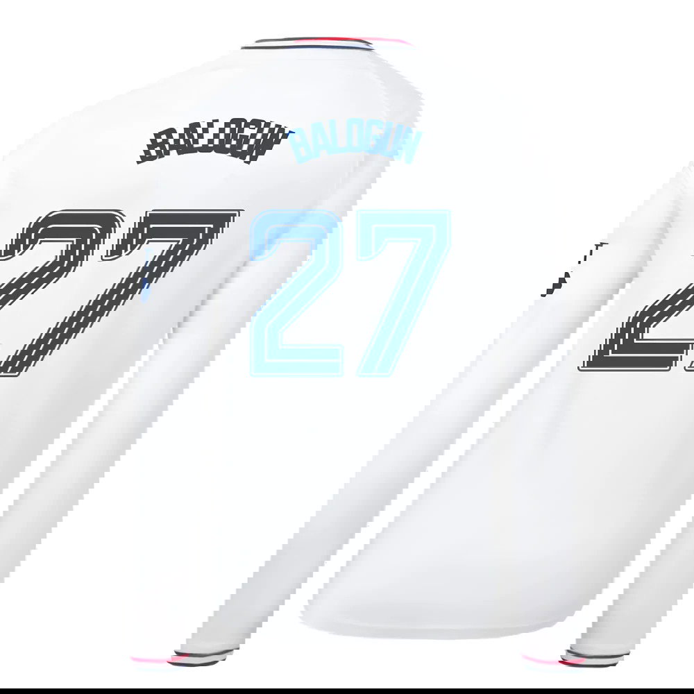 2023-2024 Rangers Away Long Sleeve Shirt (Kids) (Balogun 27)