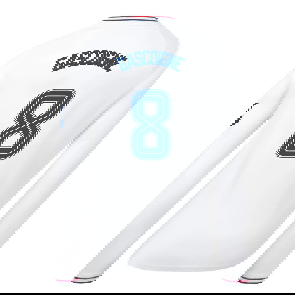 2023-2024 Rangers Away Long Sleeve Shirt (Kids) (Gascoigne 8)