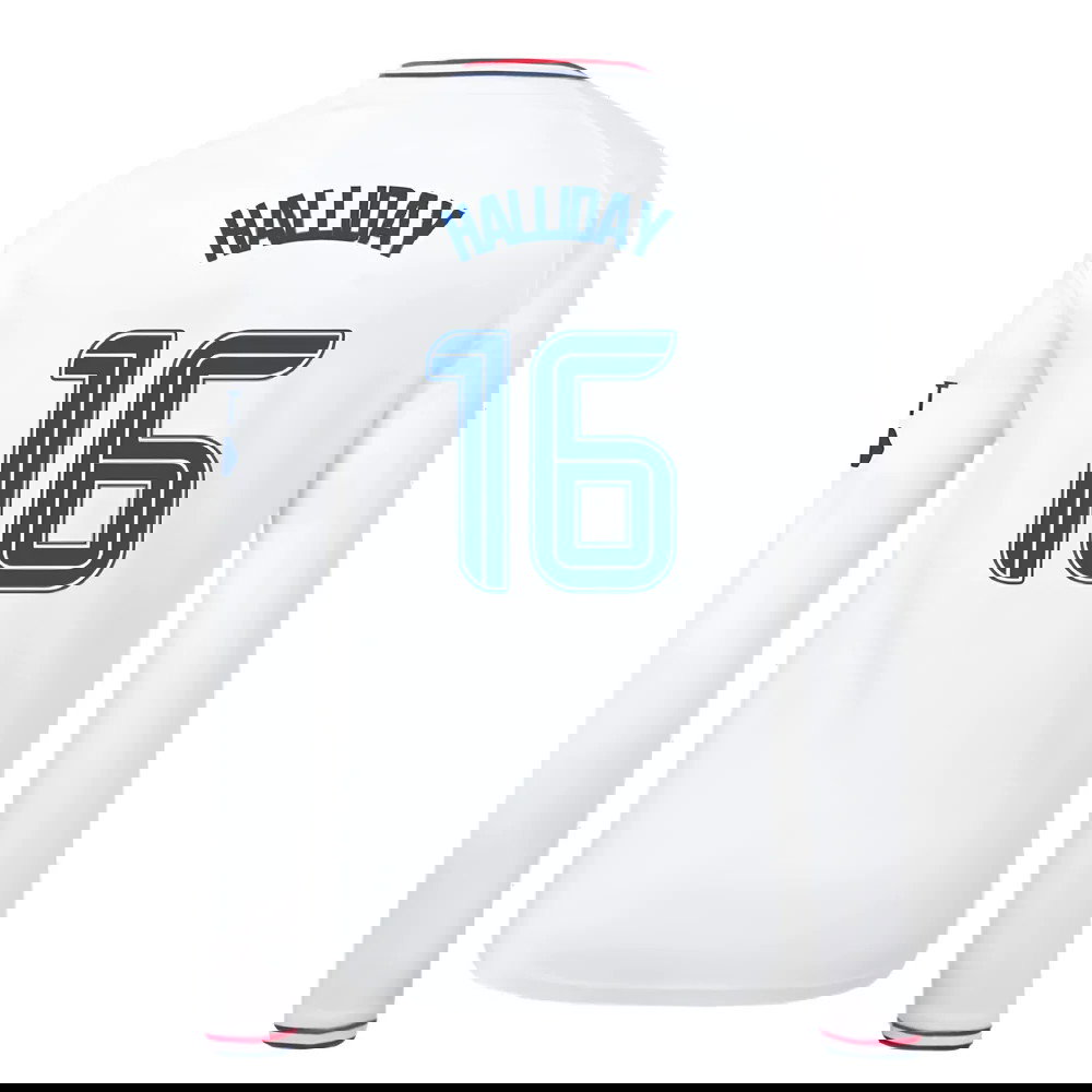 2023-2024 Rangers Away Long Sleeve Shirt (Kids) (Halliday 16)