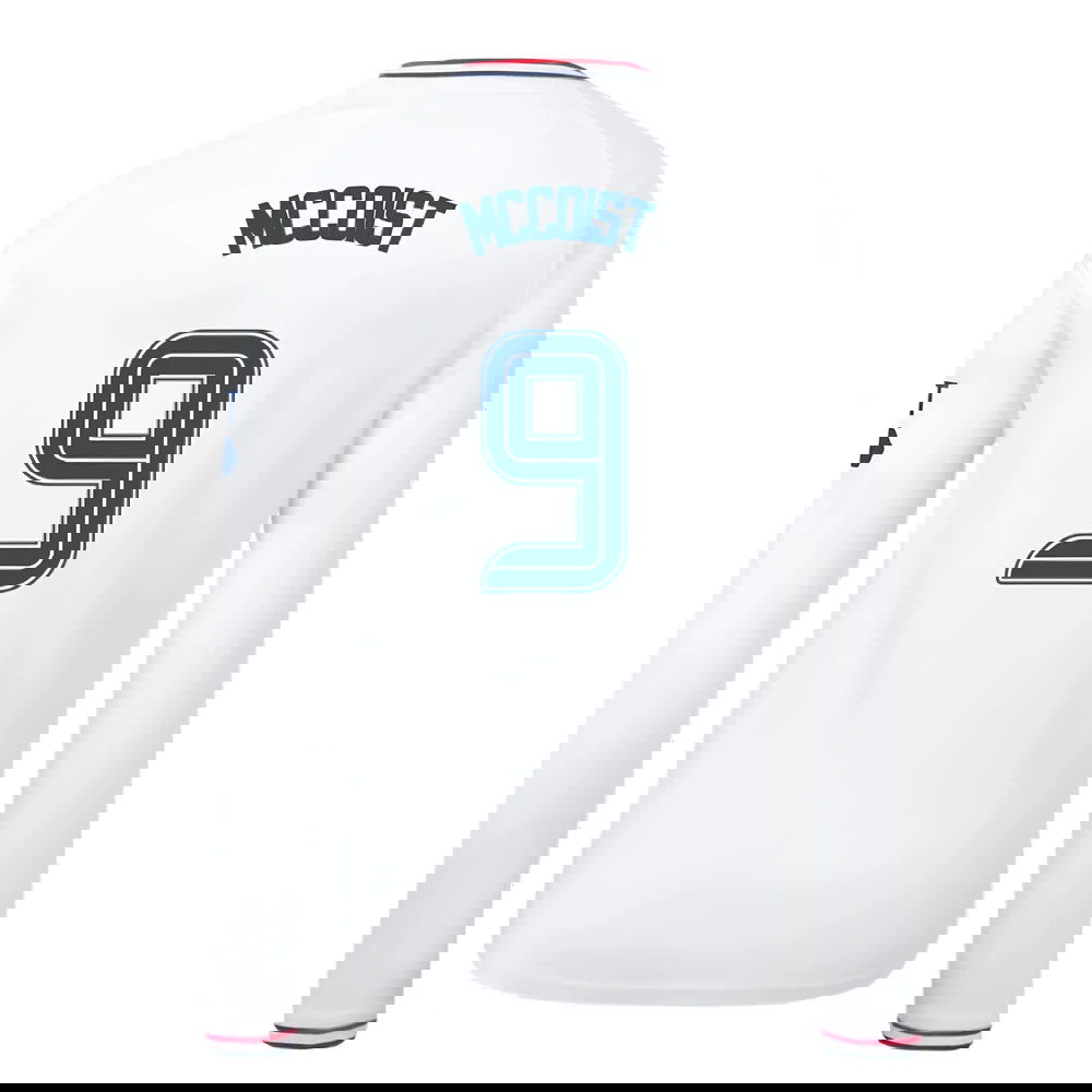 2023-2024 Rangers Away Long Sleeve Shirt (Kids) (McCoist 9)