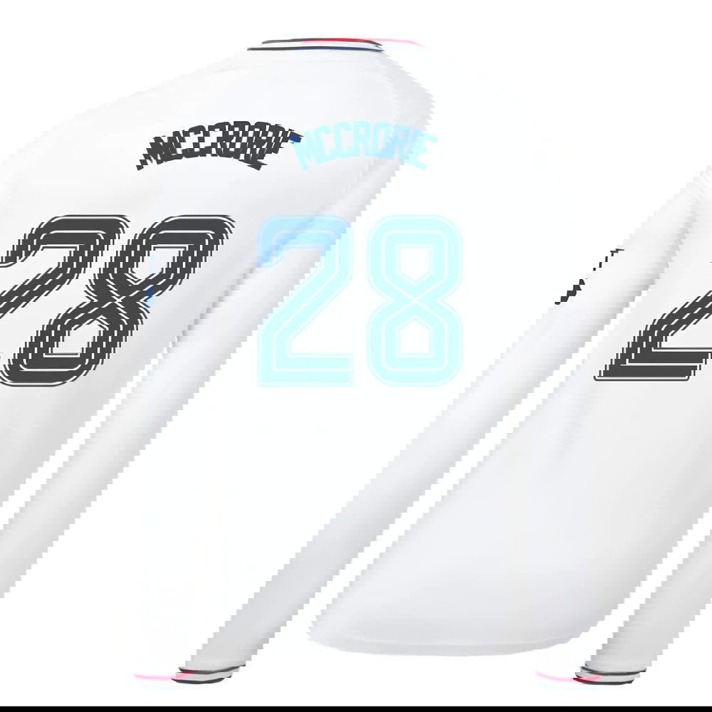 2023-2024 Rangers Away Long Sleeve Shirt (Kids) (McCrorie 28)