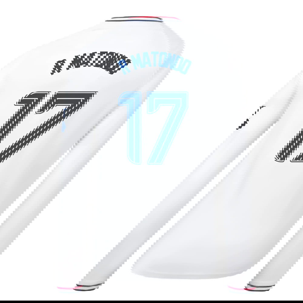 2023-2024 Rangers Away Long Sleeve Shirt (Kids) (R Matondo 17)