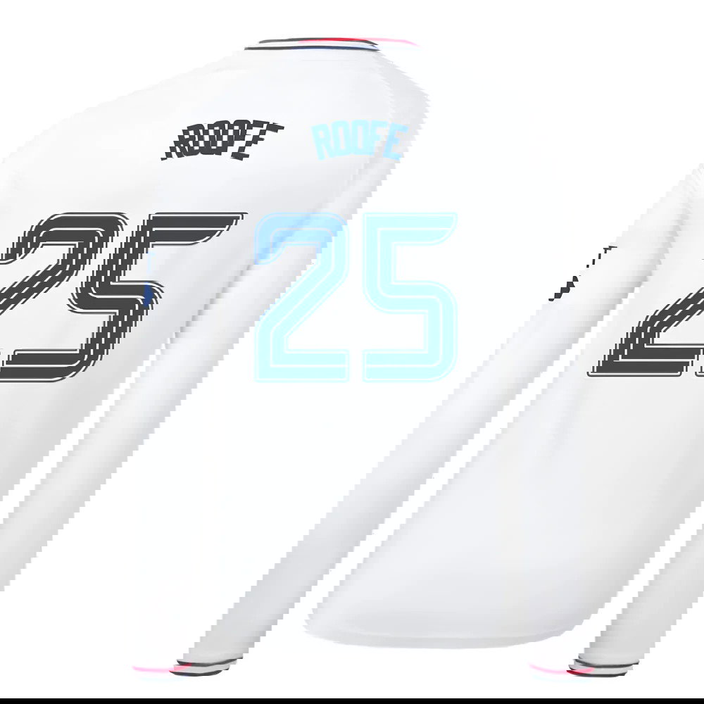 2023-2024 Rangers Away Long Sleeve Shirt (Kids) (Roofe 25)