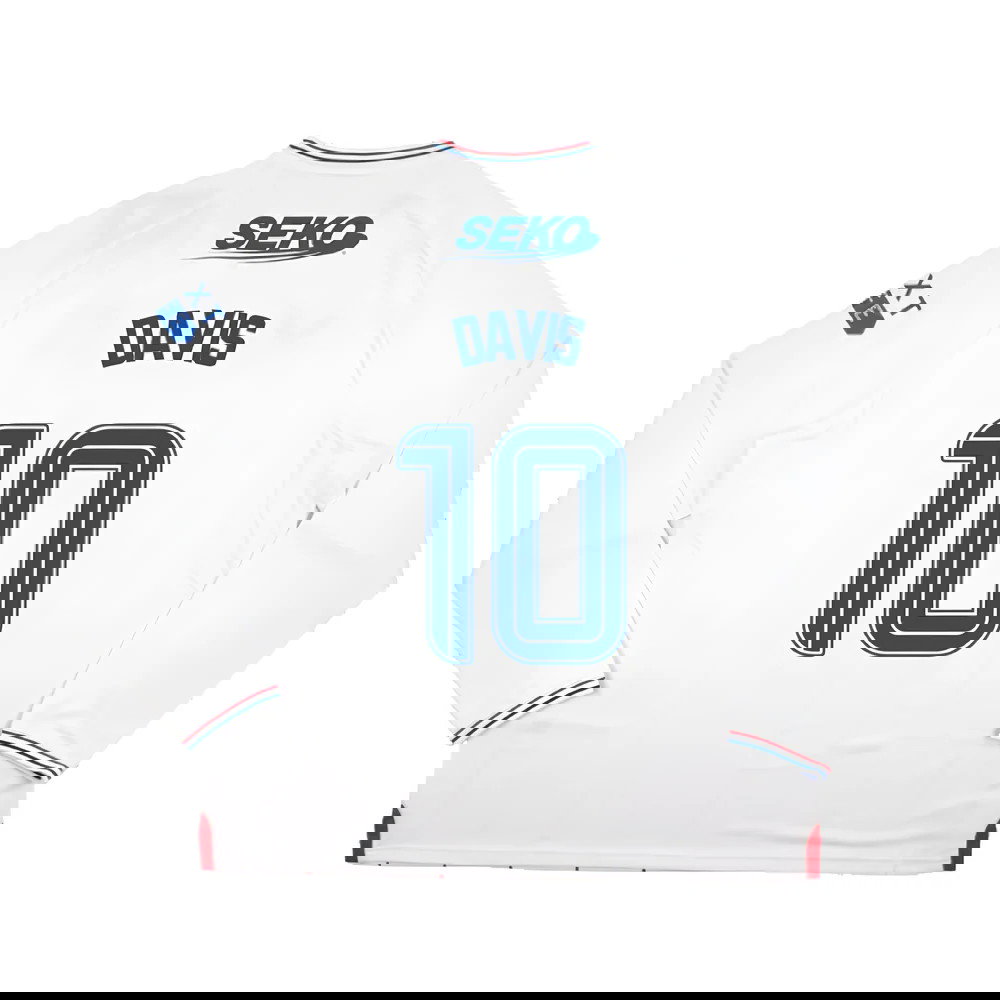 2023-2024 Rangers Long Sleeve Away Shirt (Davis 10)