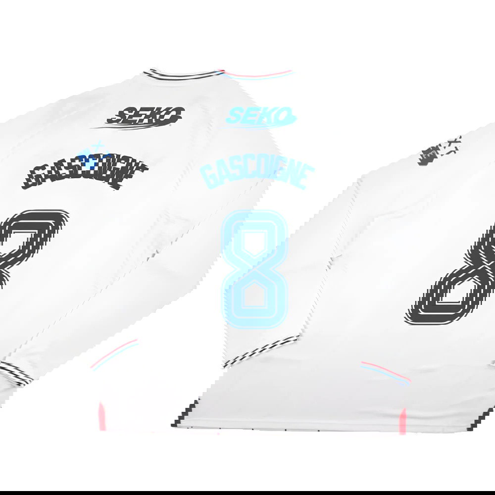 2023-2024 Rangers Long Sleeve Away Shirt (Gascoigne 8)