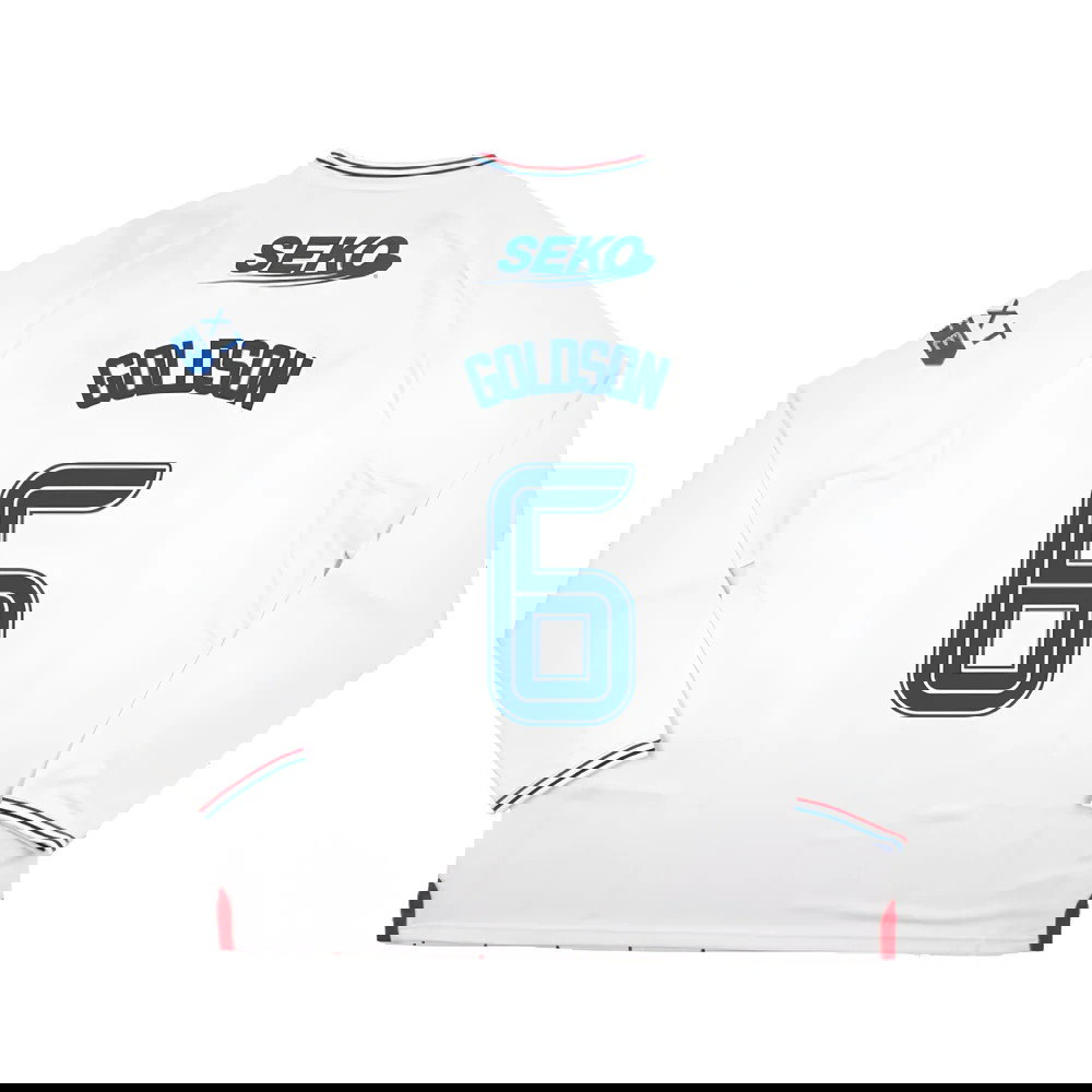 2023-2024 Rangers Long Sleeve Away Shirt (Goldson 6)