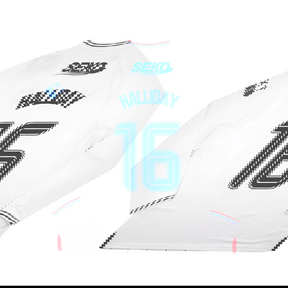 2023-2024 Rangers Long Sleeve Away Shirt (Halliday 16)