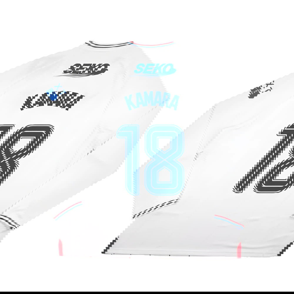 2023-2024 Rangers Long Sleeve Away Shirt (Kamara 18)