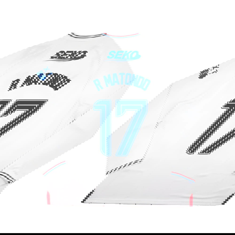 2023-2024 Rangers Long Sleeve Away Shirt (R Matondo 17)