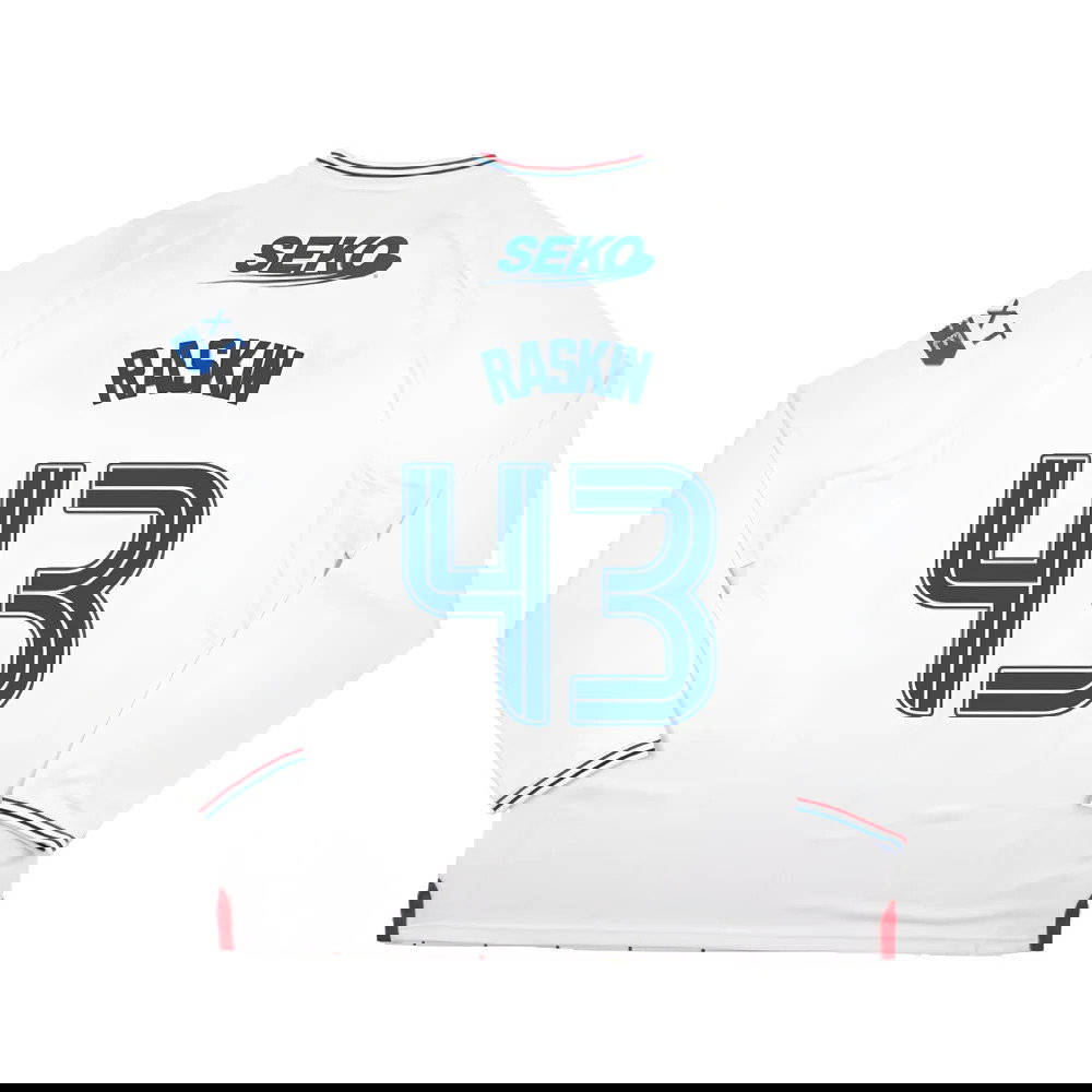2023-2024 Rangers Long Sleeve Away Shirt (Raskin 43)