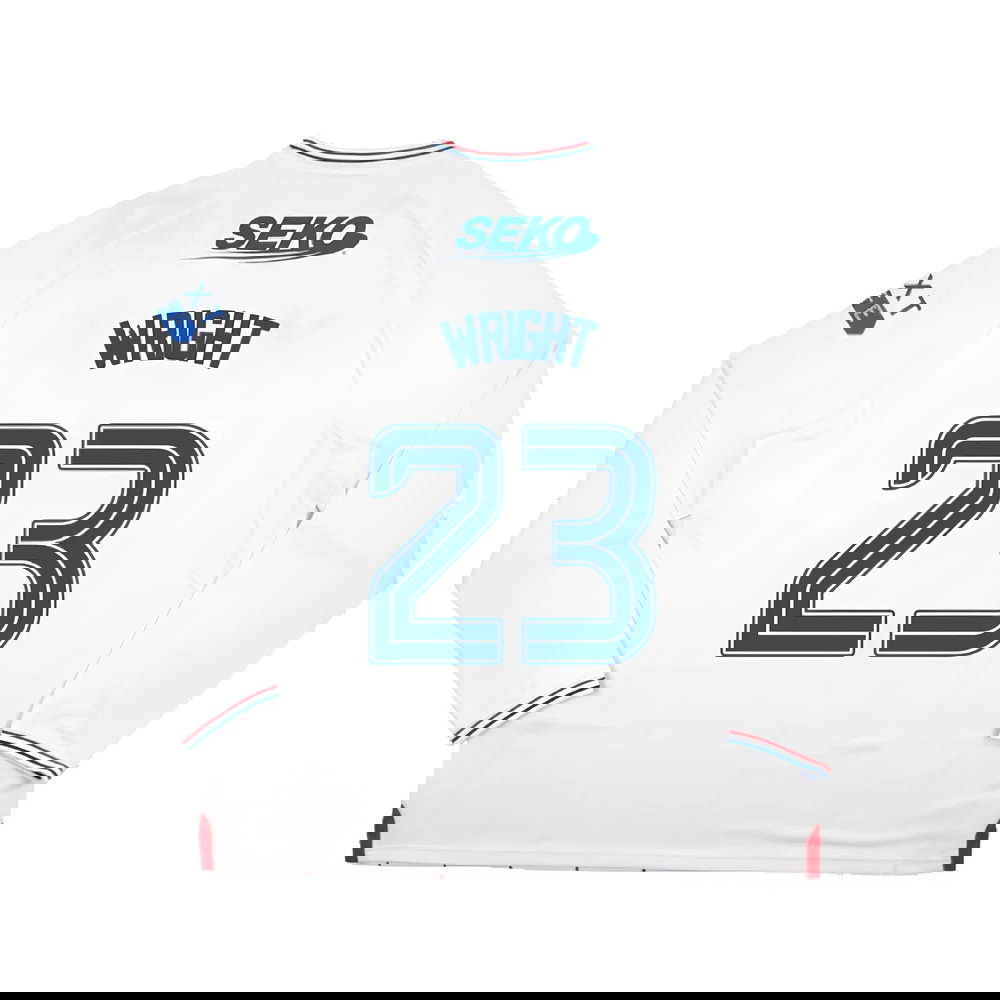 2023-2024 Rangers Long Sleeve Away Shirt (Wright 23)