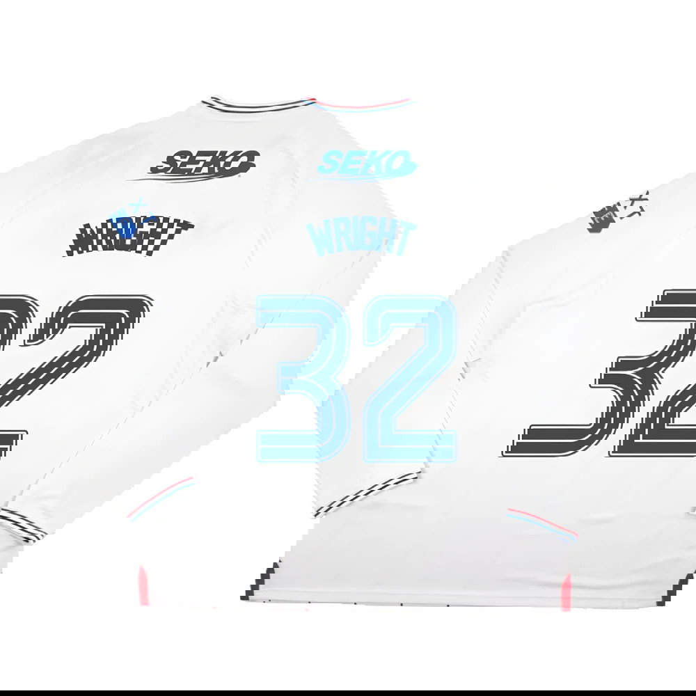 2023-2024 Rangers Long Sleeve Away Shirt (Wright 32)