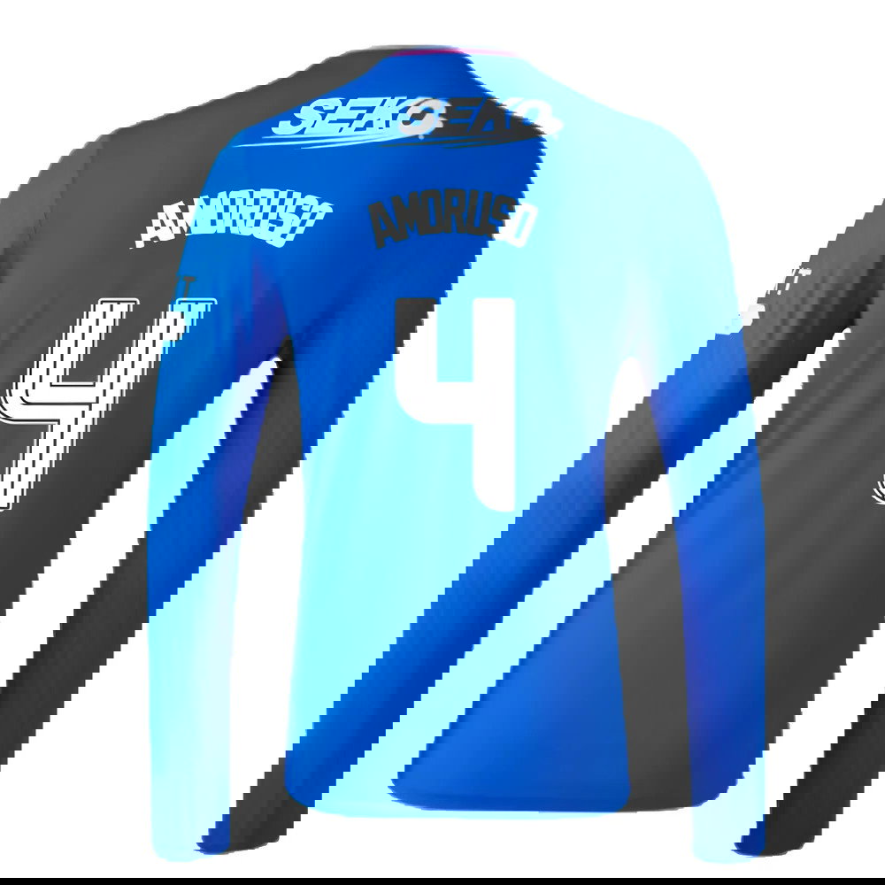 2023-2024 Rangers Long Sleeve Home Shirt (Amoruso 4)