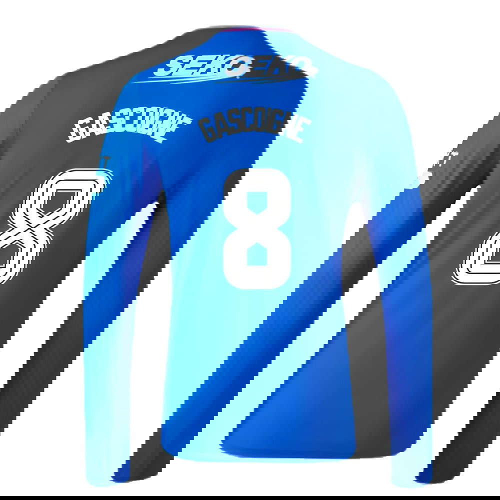 2023-2024 Rangers Long Sleeve Home Shirt (Gascoigne 8)