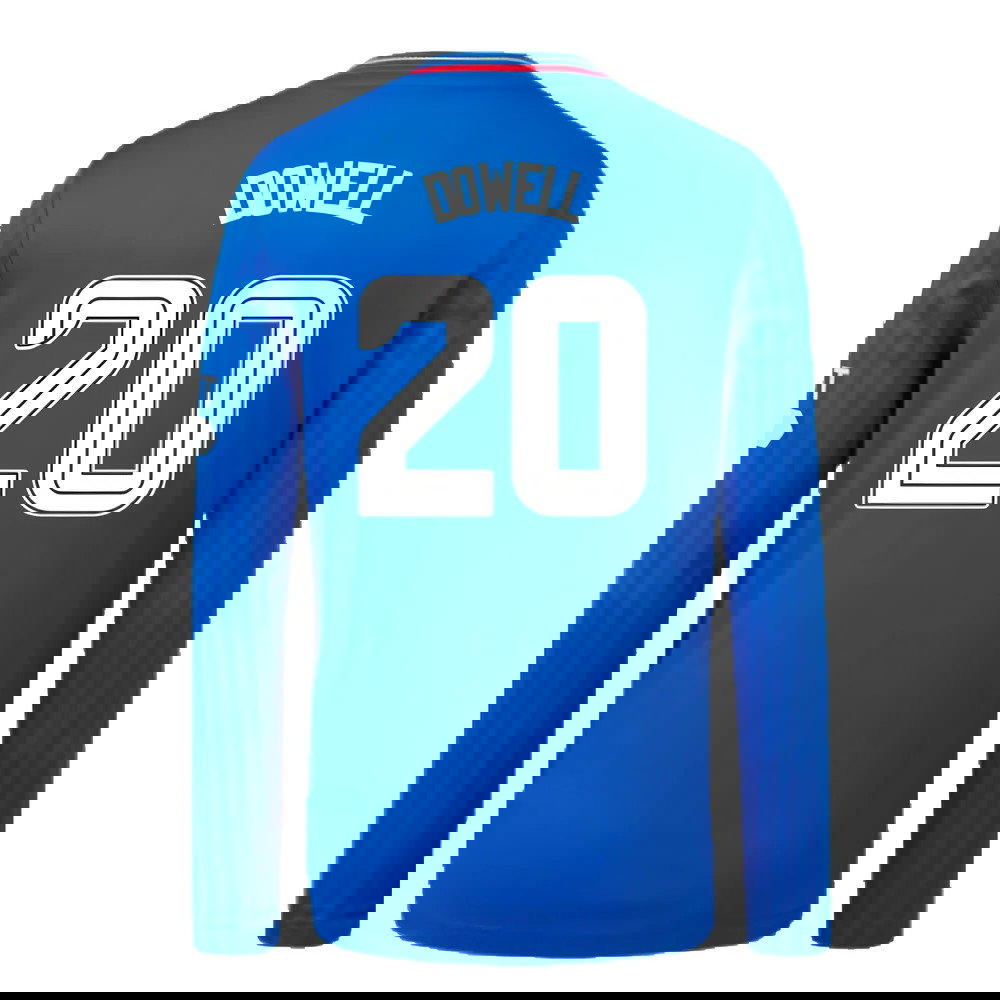 2023-2024 Rangers Long Sleeve Home Shirt (Kids) (Dowell 20)