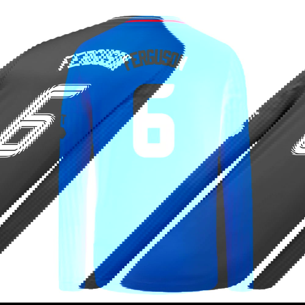 2023-2024 Rangers Long Sleeve Home Shirt (Kids) (Ferguson 6)
