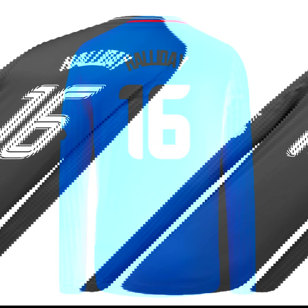 2023-2024 Rangers Long Sleeve Home Shirt (Kids) (Halliday 16)