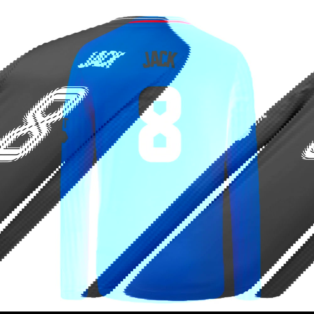 2023-2024 Rangers Long Sleeve Home Shirt (Kids) (Jack 8)