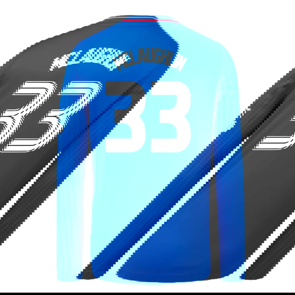 2023-2024 Rangers Long Sleeve Home Shirt (Kids) (McLaughlin 33)