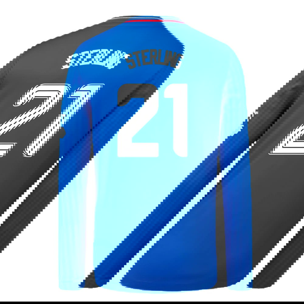 2023-2024 Rangers Long Sleeve Home Shirt (Kids) (Sterling 21)