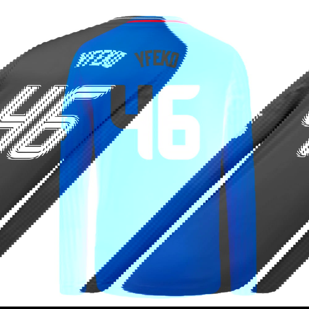 2023-2024 Rangers Long Sleeve Home Shirt (Kids) (Yfeko 46)