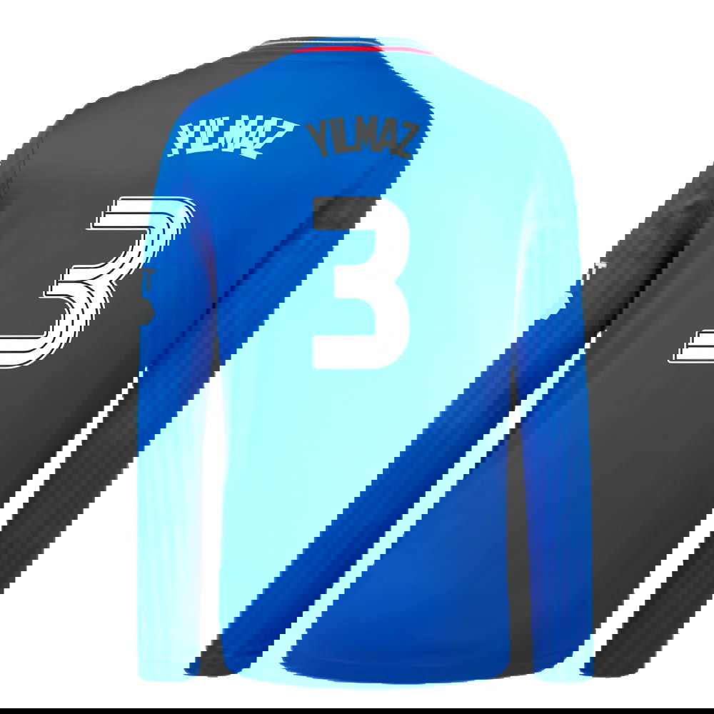 2023-2024 Rangers Long Sleeve Home Shirt (Kids) (Yilmaz 3)