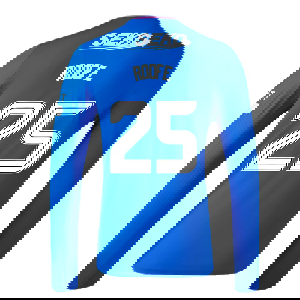2023-2024 Rangers Long Sleeve Home Shirt (Roofe 25)