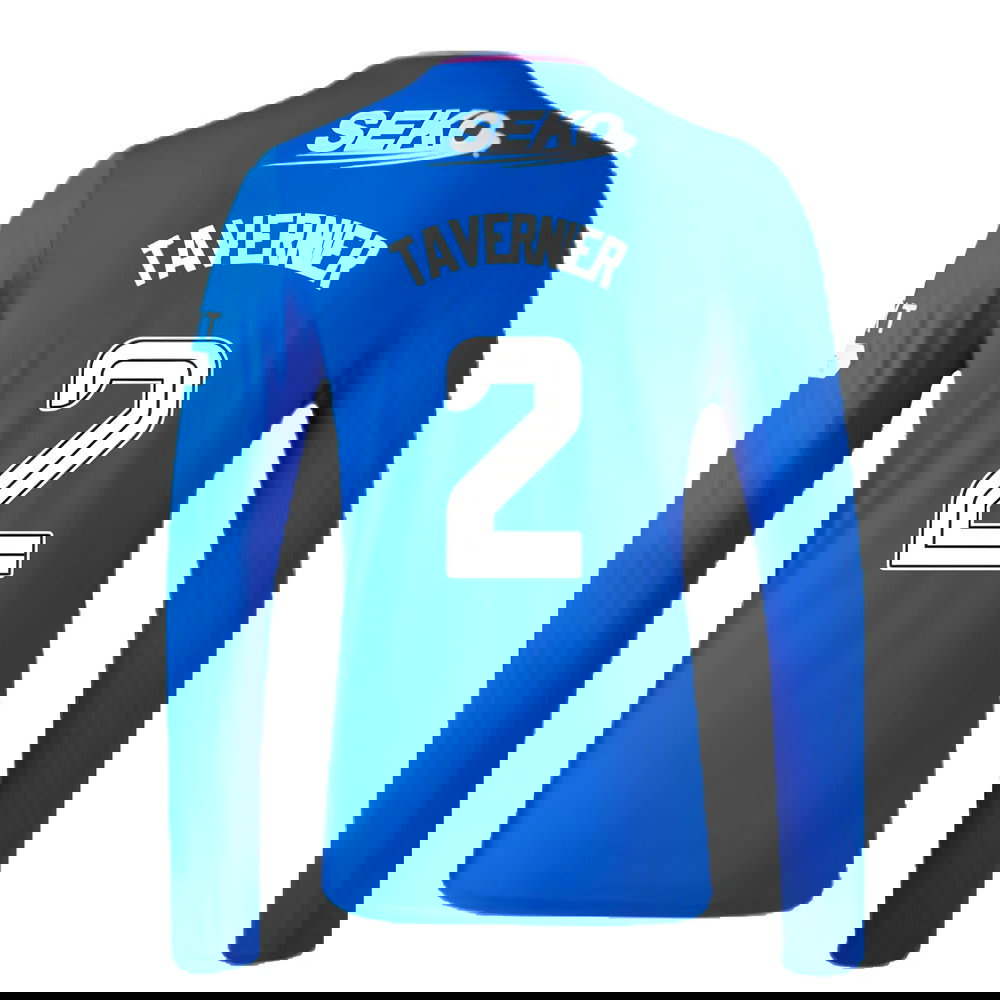 2023-2024 Rangers Long Sleeve Home Shirt (Tavernier 2)